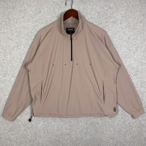 ASRV Jacket Mens S Cinder Tetra Lite Quarter Zip Pullover Spell Out